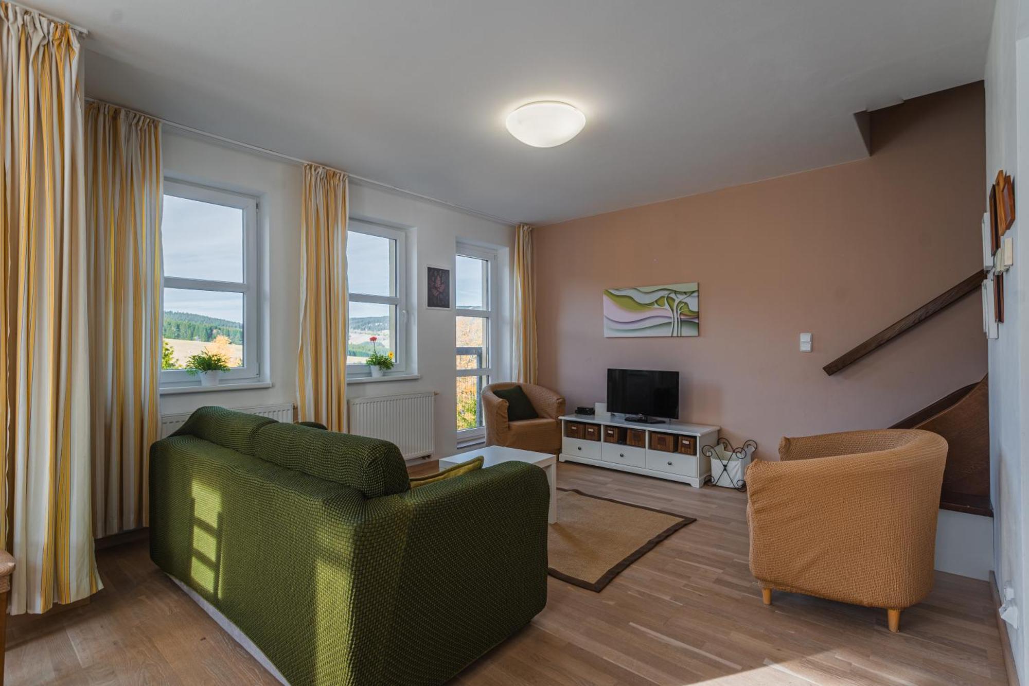 K2 Aparthotel Klinovec Views - Mezonet Apt Loučná pod Klínovcem Dış mekan fotoğraf